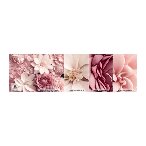 Photo Wallpaper Sample Standard Eco - In Pink Petals - Flowers, Pastel, Bright - 100x30 cm