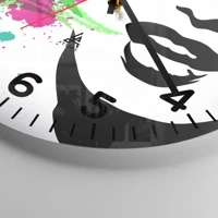 Clock face with numbers