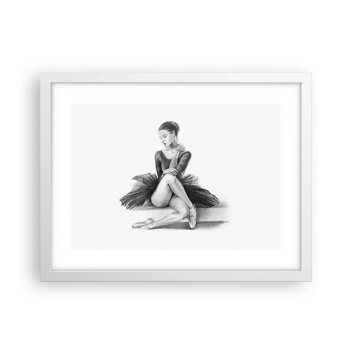 Poster in white frmae - Enchanted by a Dance - 40x30 cm