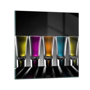 Glass picture - Colours of Joy - 50x50 cm