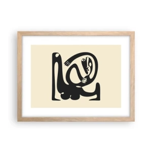 Poster in light oak frame - Almost Picasso - 40x30 cm