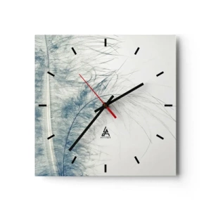 Wall clock - Clock on glass - Whisper of Nature - 30x30 cm