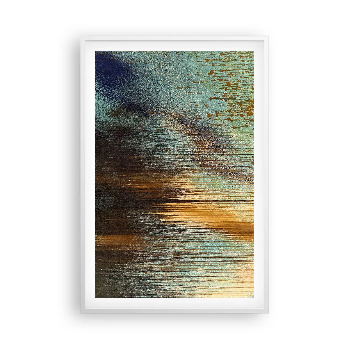 Poster in white frmae - Non-accidental Colourful Composition - 61x91 cm