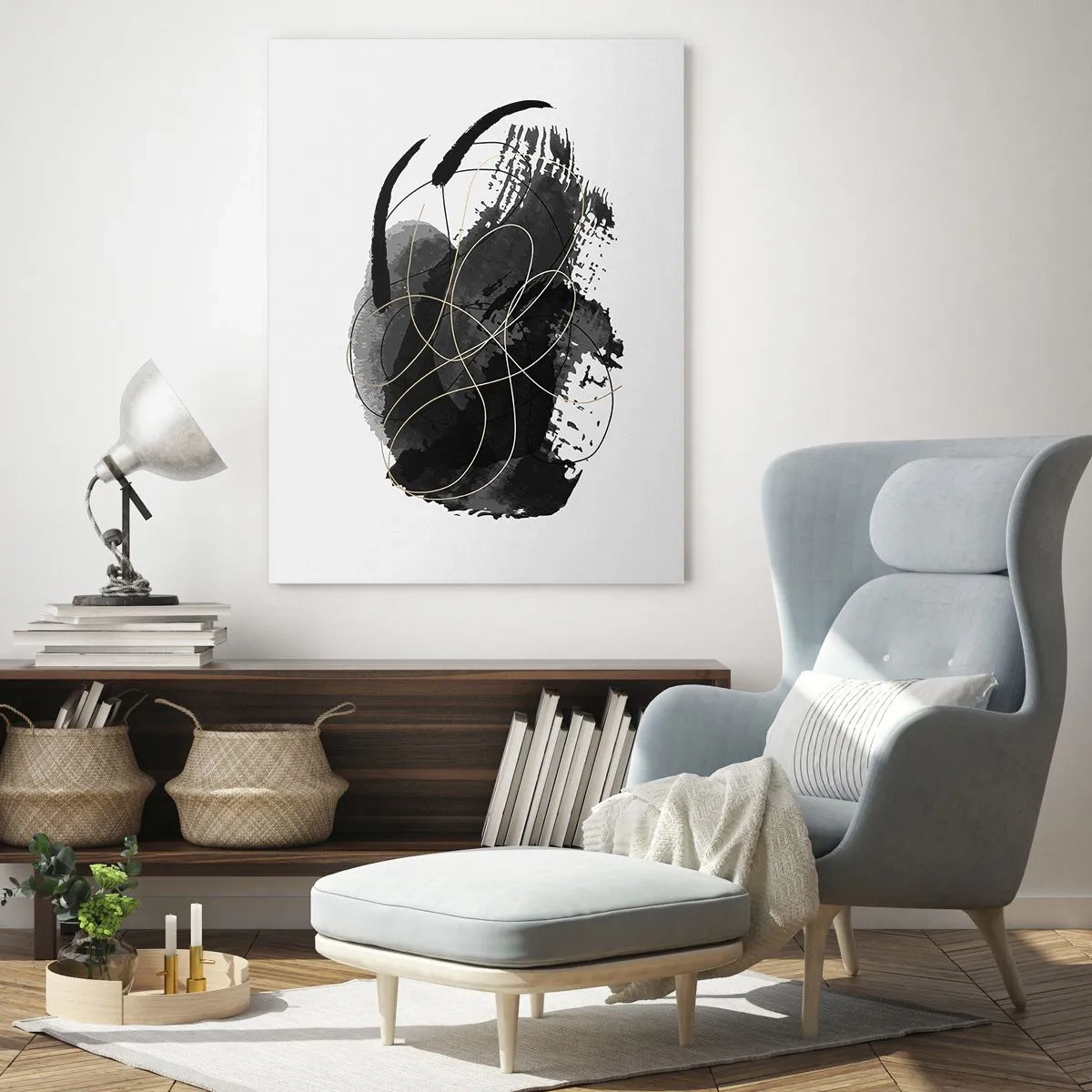 Glass picture - Made from Black - 70x100 cm