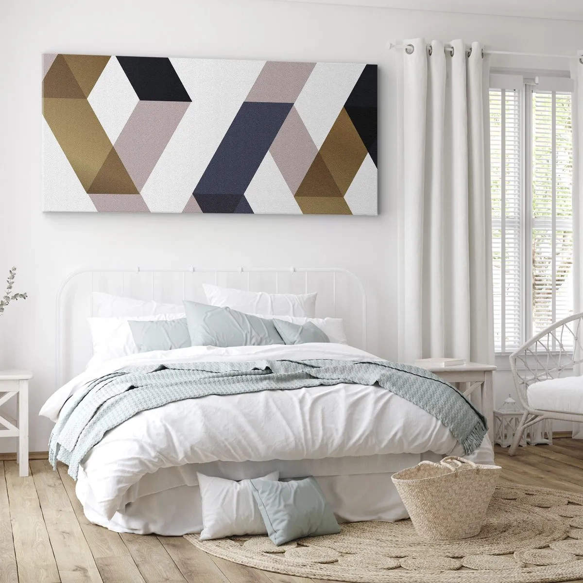Canvas picture - Planes and Angles - 100x40 cm