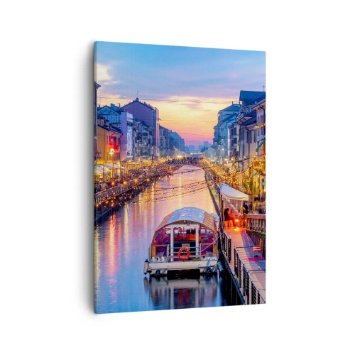 Canvas picture - Evening of Light and Fun - 50x70 cm