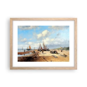 Poster in light oak frame - After a Successful Catch - 40x30 cm