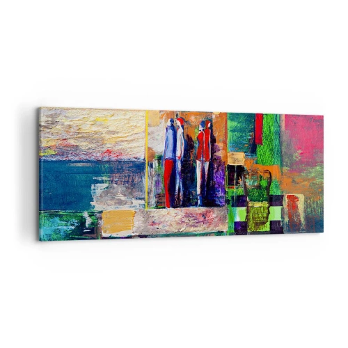 Canvas picture - Relations and Emotions - 100x40 cm