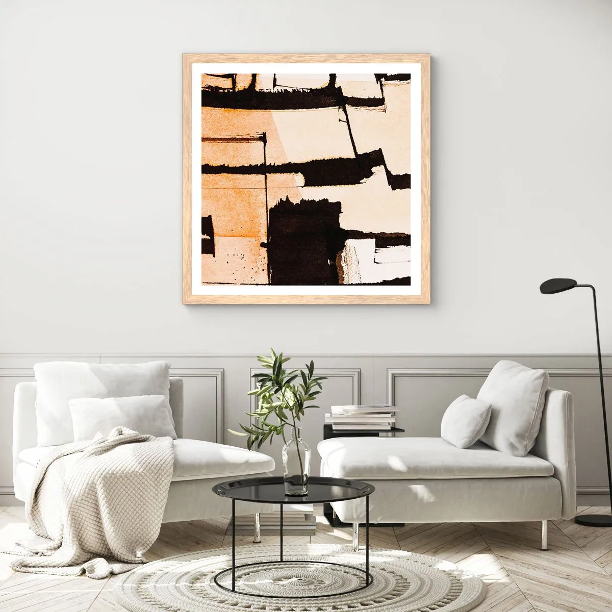 Poster in light oak frame - Order After All - 50x50 cm