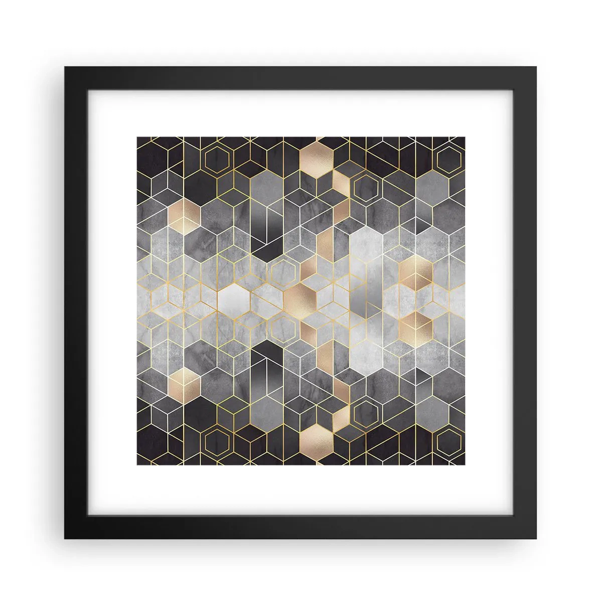Poster in black frame - Diamond Composition - 30x30 cm