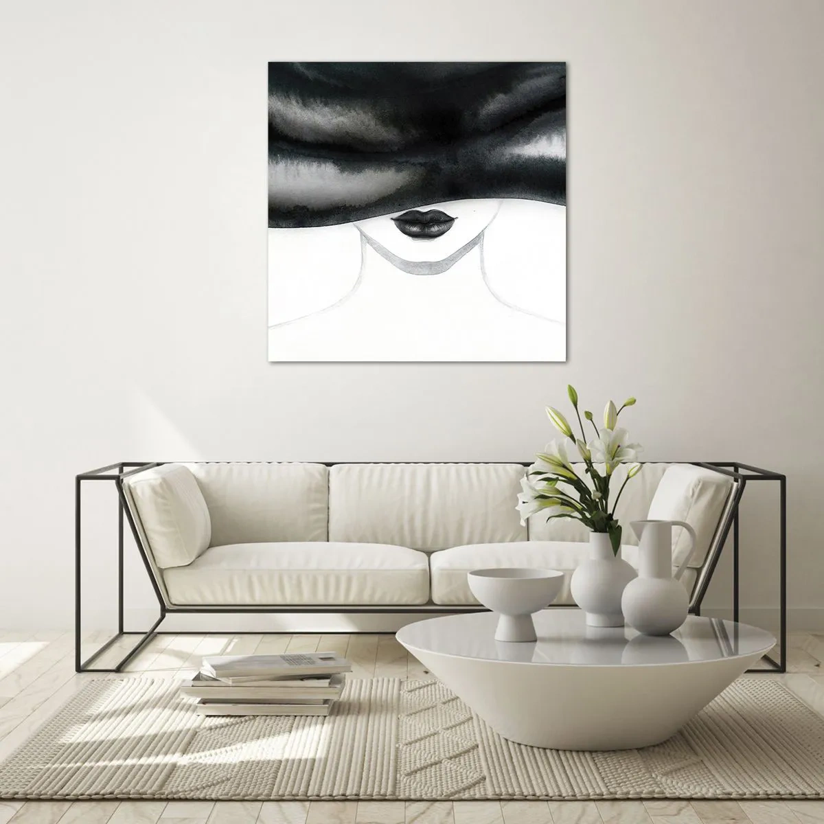 Glass picture - Sensual Secret - 40x40 cm