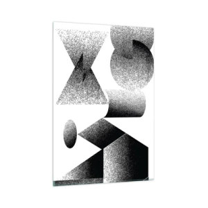 Glass picture - Angles and Ovals - 80x120 cm