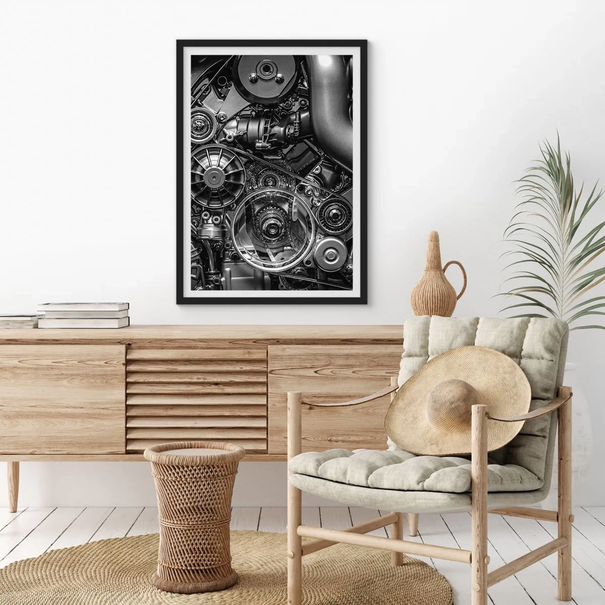 Poster in black frame - Poetry of Mechanics - 30x40 cm