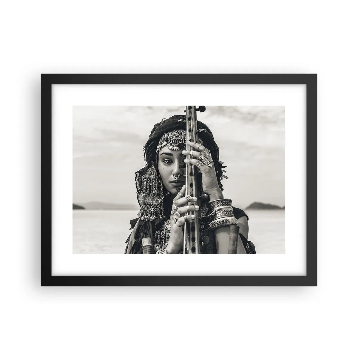 Poster in black frame - Only Music of the Orient - 40x30 cm