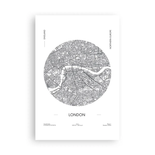Poster - Anatomy of London - 61x91 cm