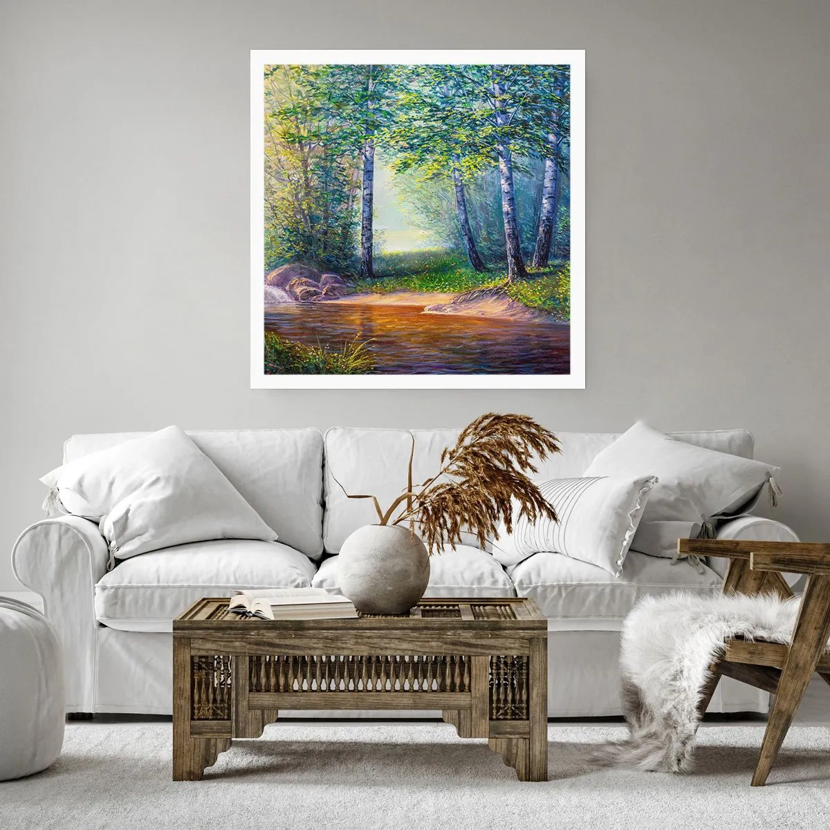 Poster - Idyllic Scenery - 60x60 cm