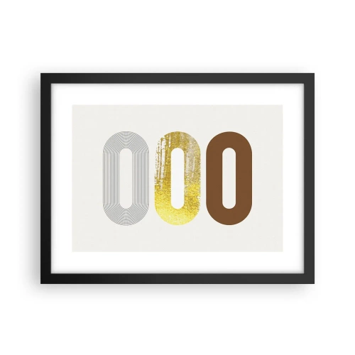 Poster in black frame - Ooo! - 40x30 cm