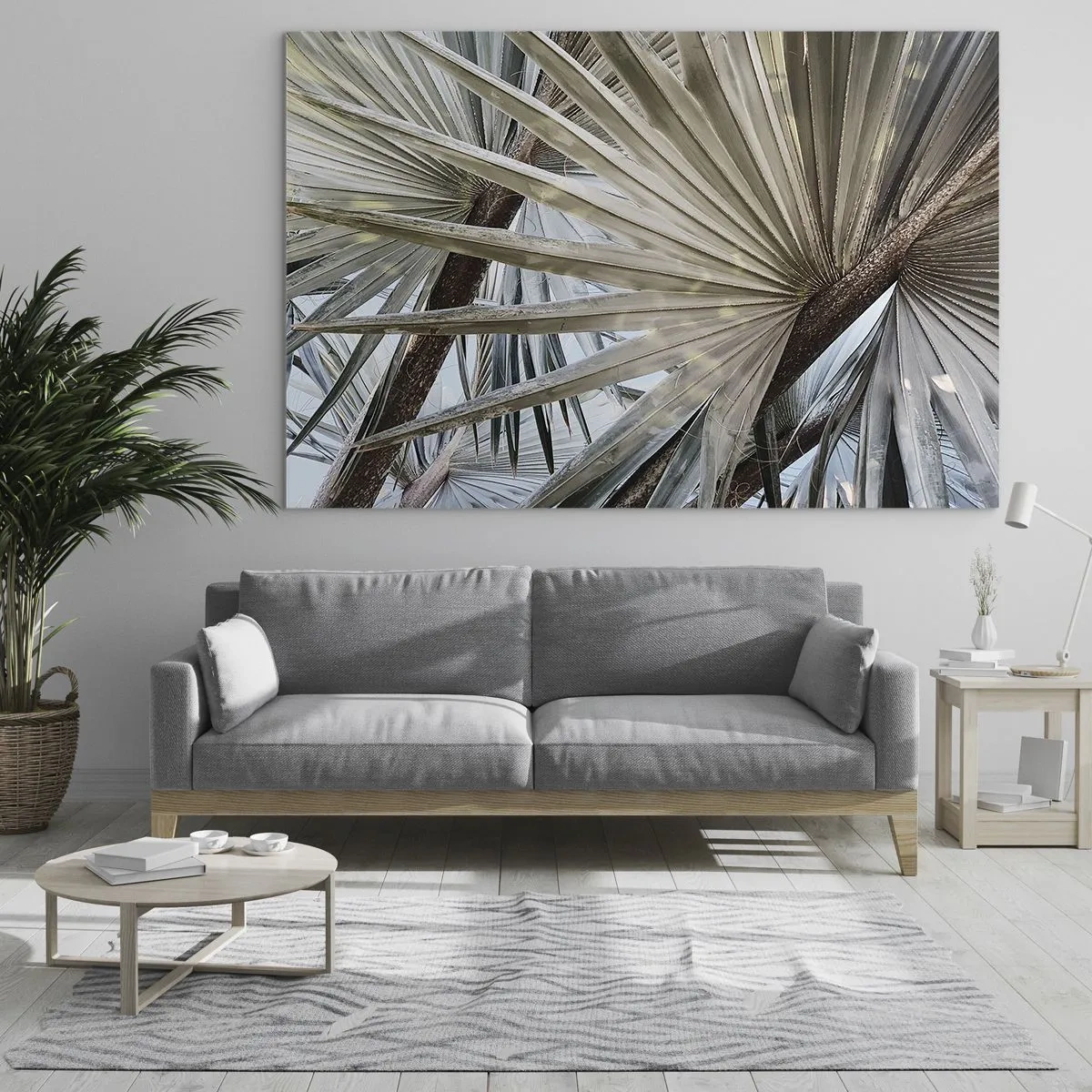 Glass picture - Fans in tropics - 120x80 cm