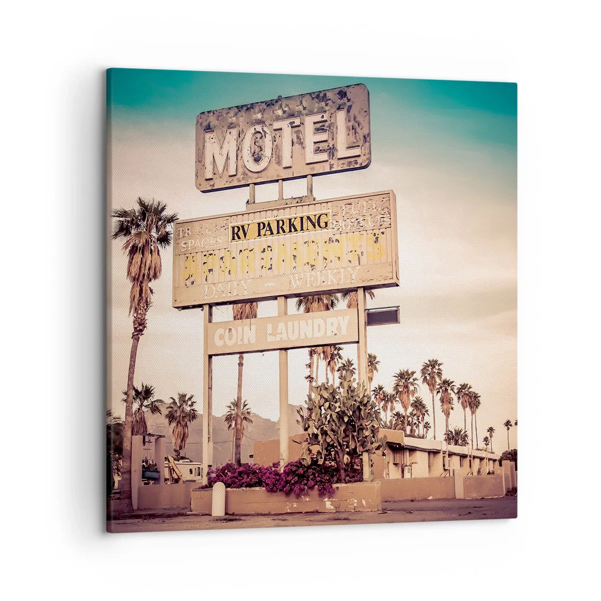 Canvas picture - The Time Stopped Here - 50x50 cm