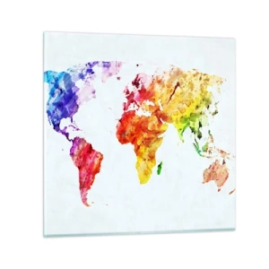 Glass picture - All Colours of Light - 60x60 cm