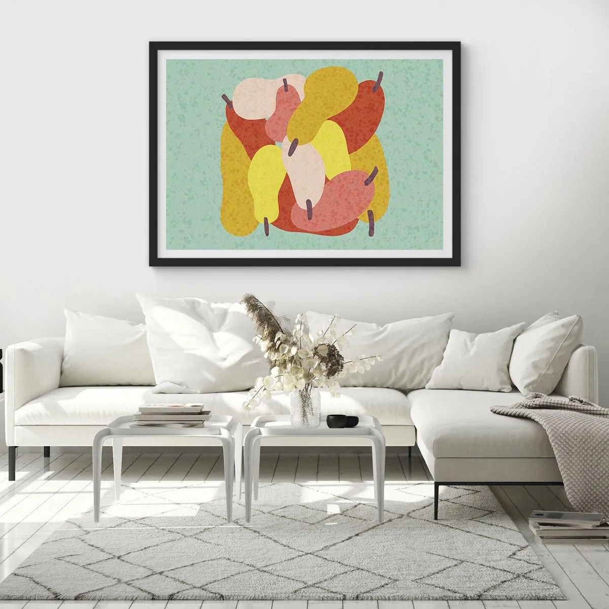 Poster in black frame - Try Summer Sun - 50x40 cm