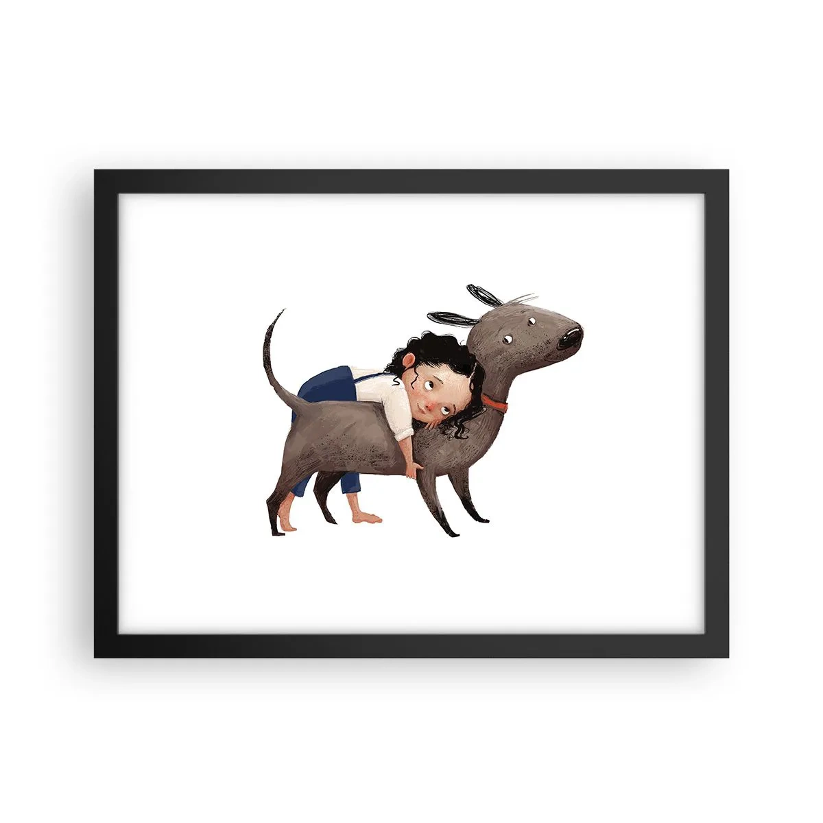 Poster in black frame - Best Friends - 40x30 cm