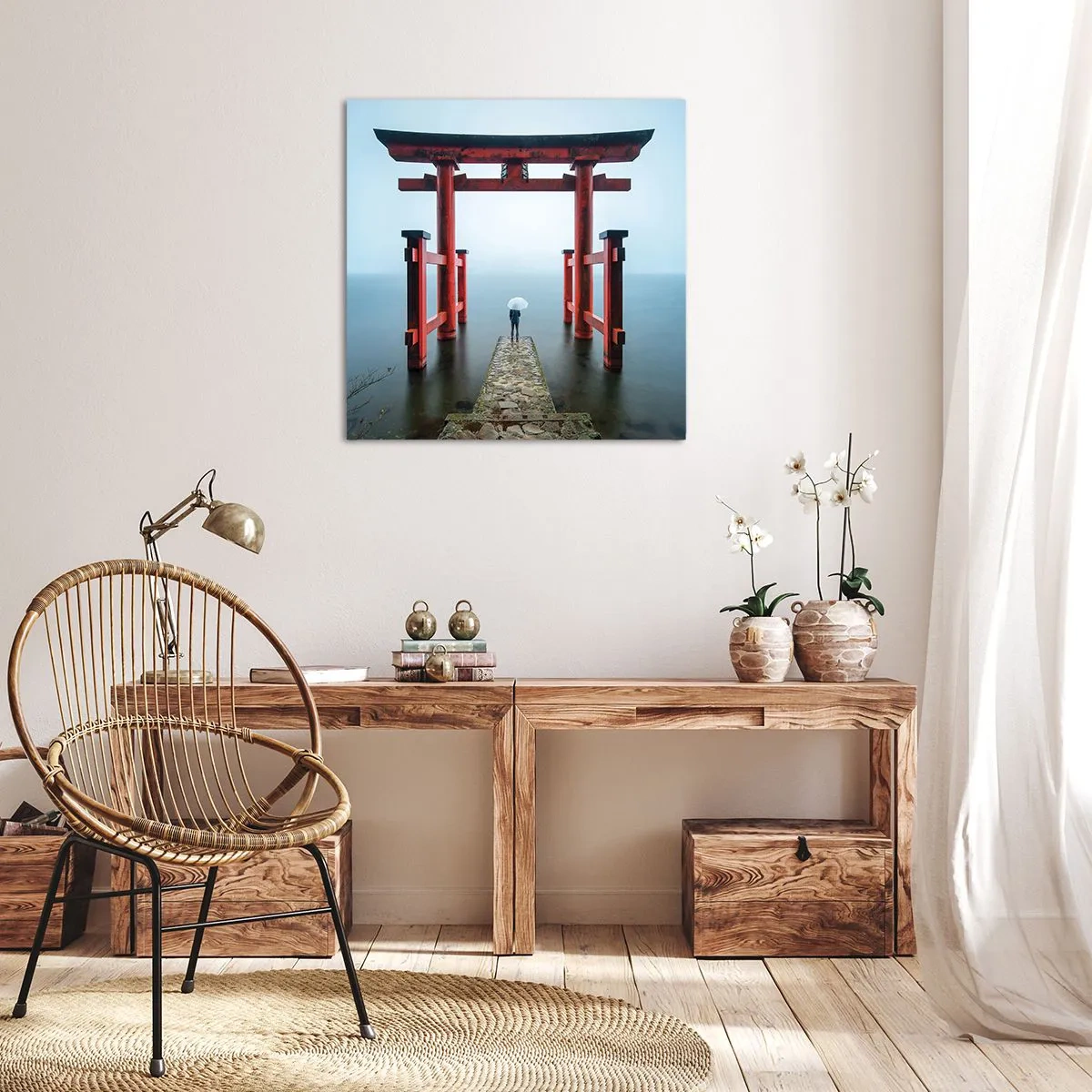 Canvas picture - Japanese Musings - 30x30 cm