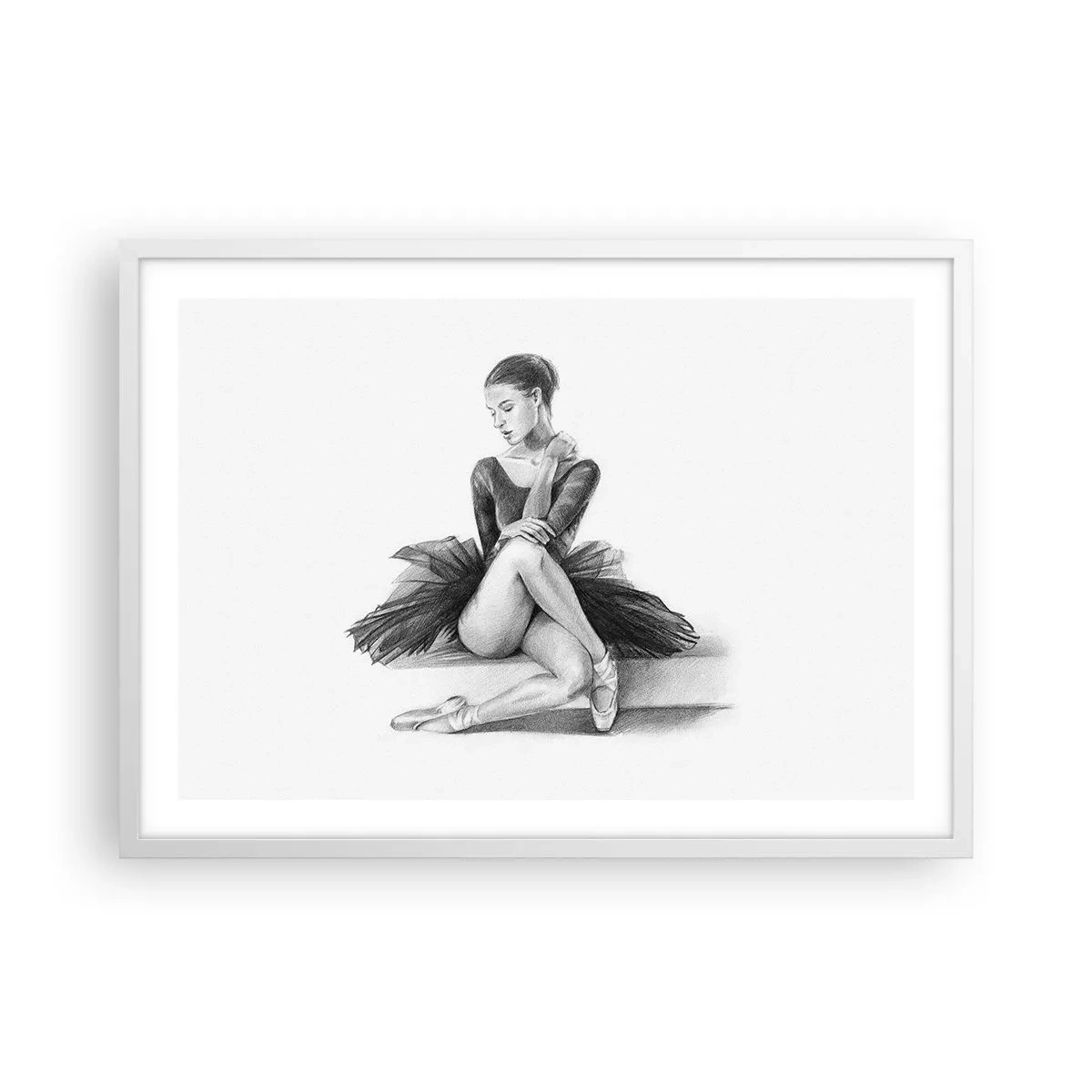Poster in white frmae - Enchanted by a Dance - 70x50 cm