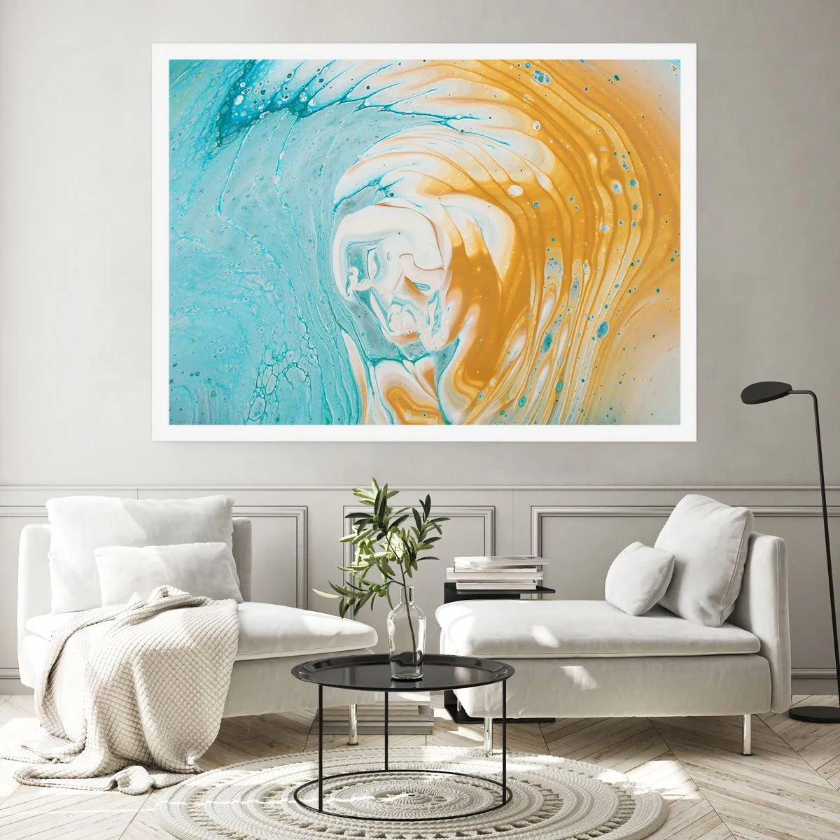 Poster - Pastel Swirl - 100x70 cm