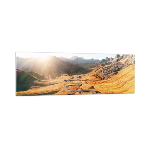 Glass picture - In a Golden Valley - 160x50 cm