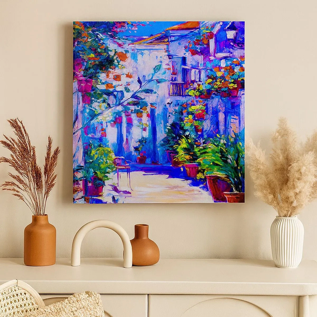 Canvas picture - Impression - Italian Alley - 30x30 cm