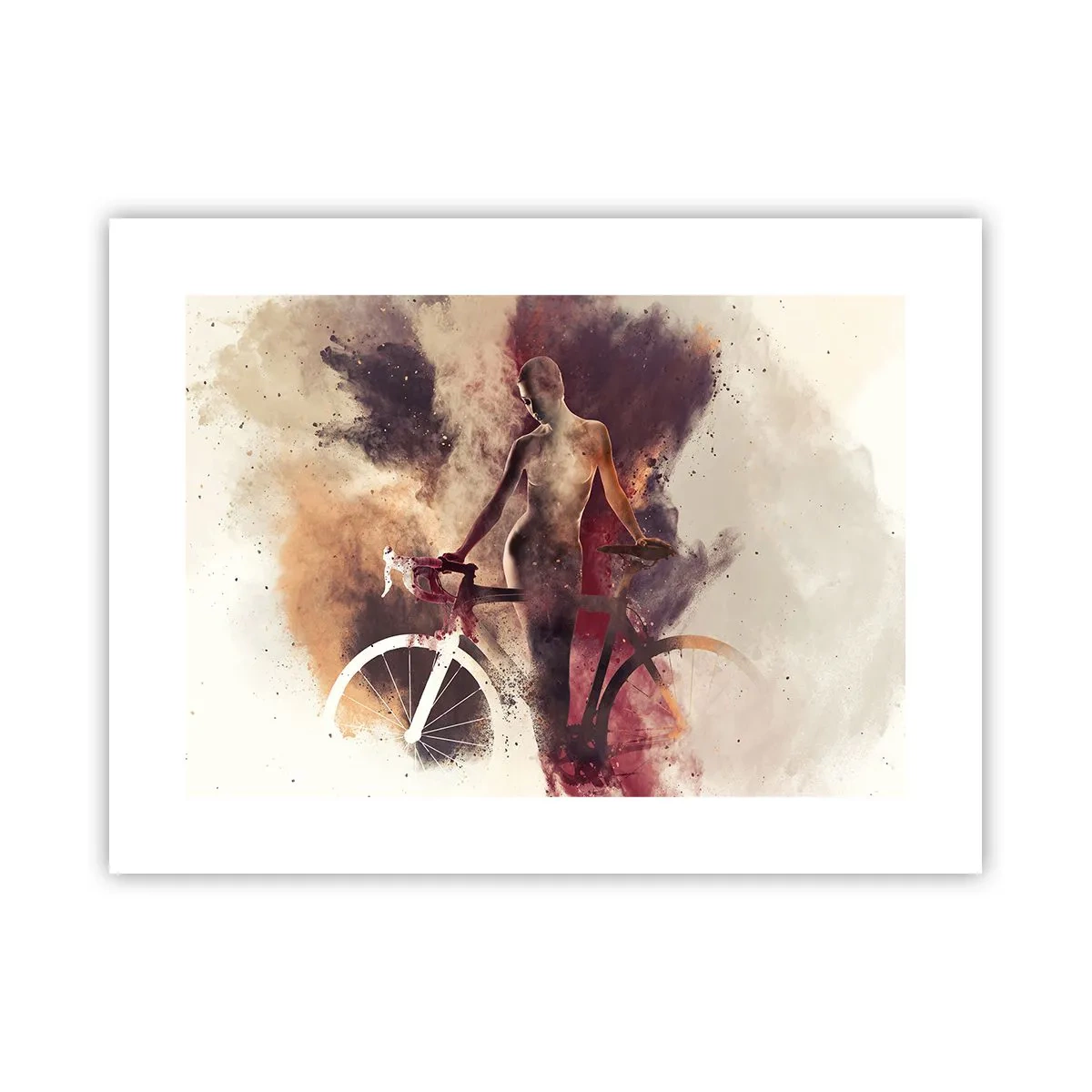 Poster - Marble Sculpted Biker's Soul - 40x30 cm