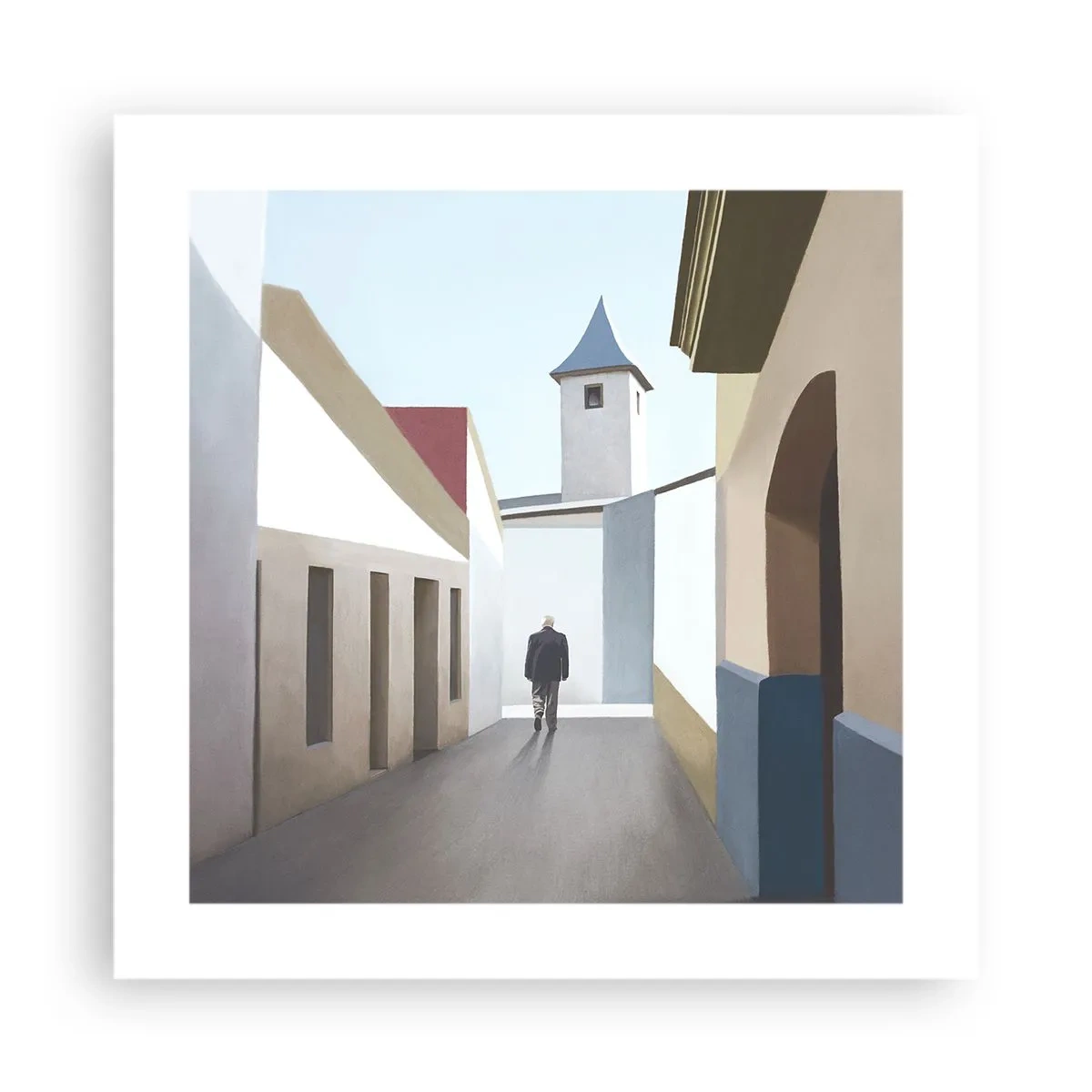 Poster - Sunny Walk - 40x40 cm