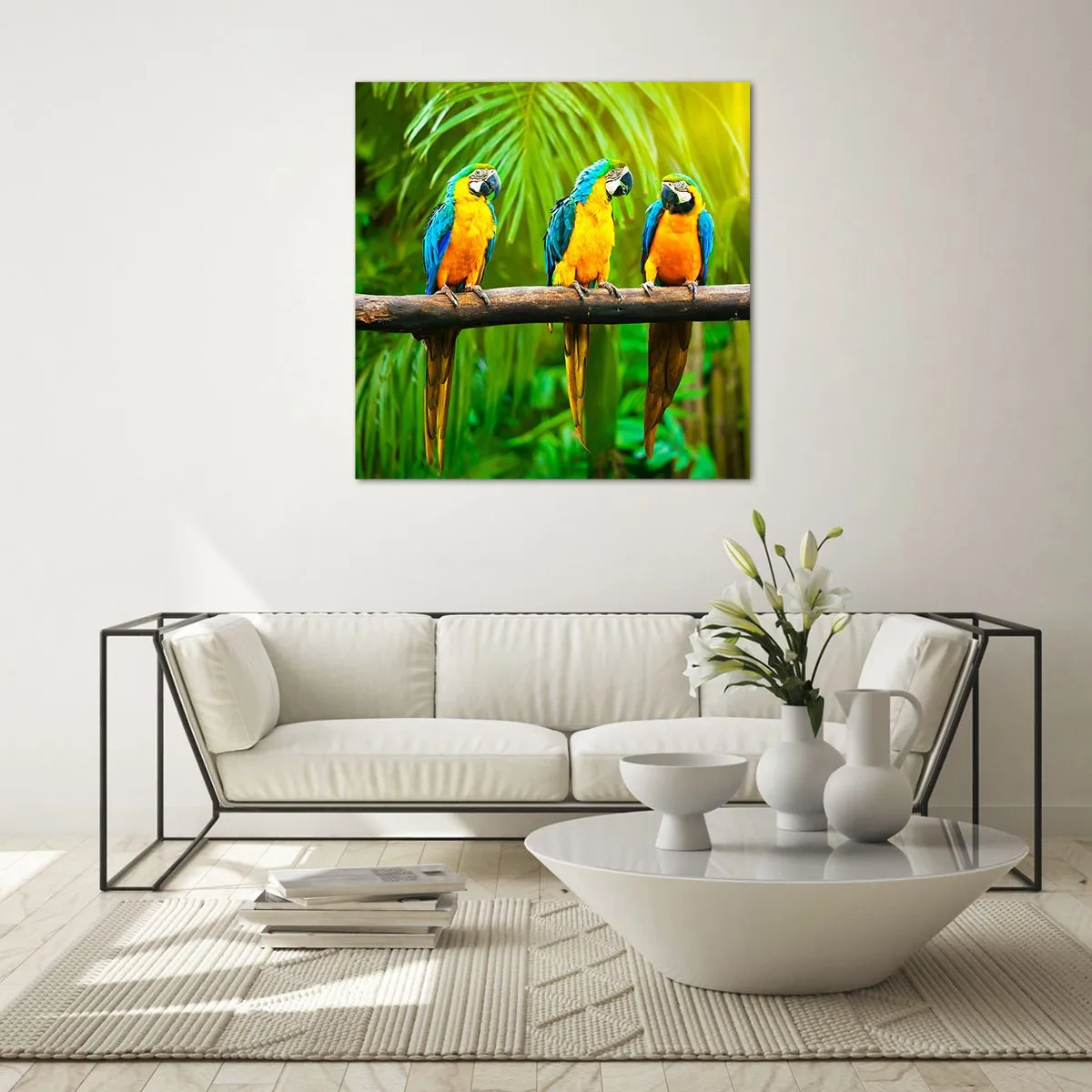 Glass picture - Did You Hear that She…? - 30x30 cm