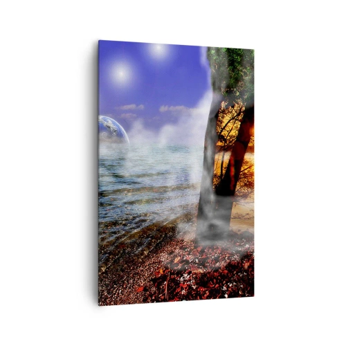 Canvas picture - Surrealistic Landscape - Unity of Nature - 80x120 cm