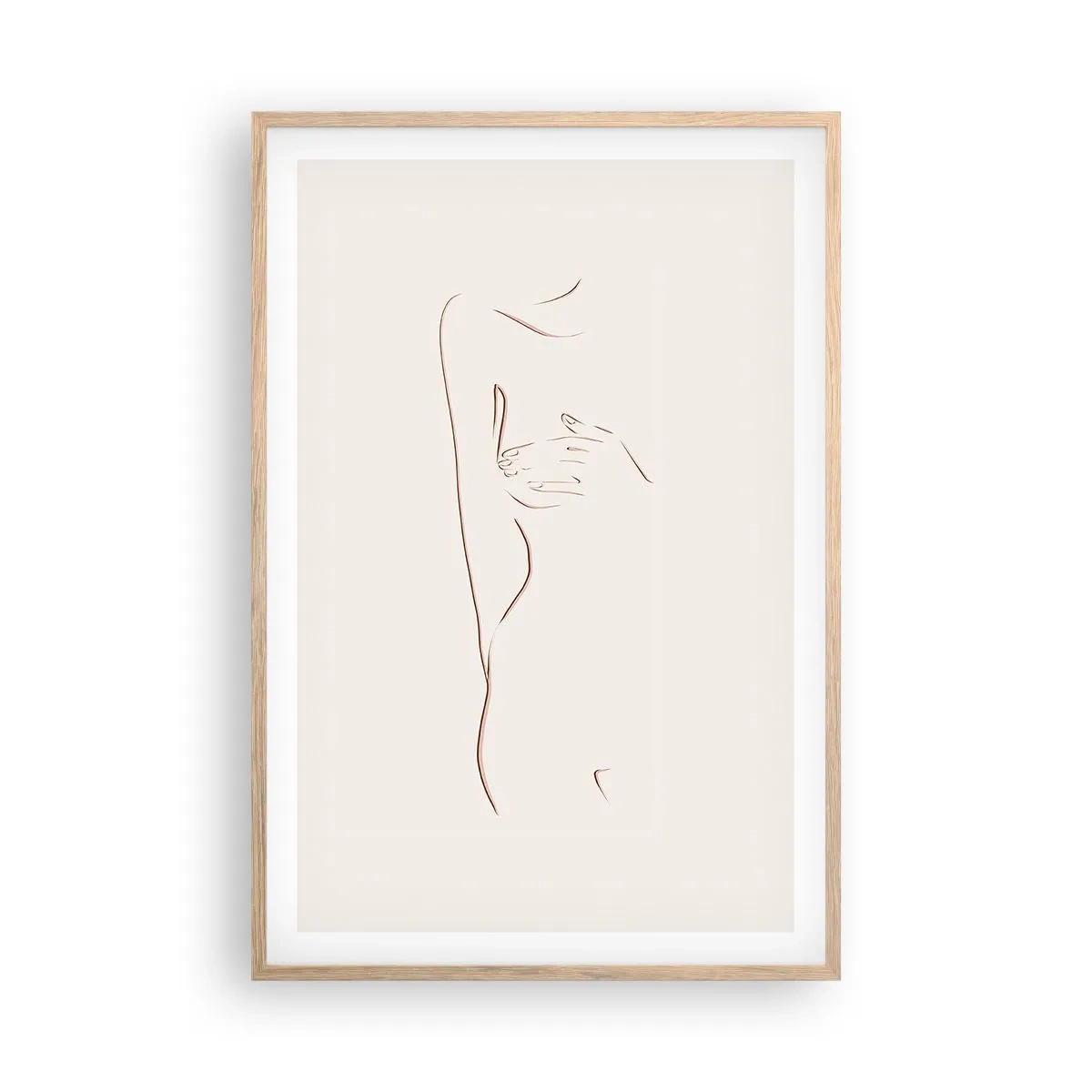 Poster in light oak frame - Shape of Desire - 61x91 cm