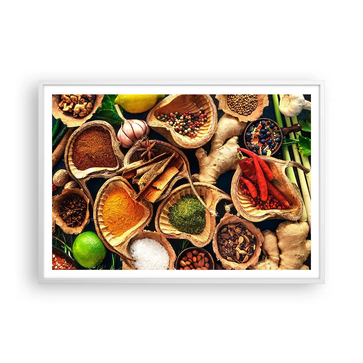 Poster in white frmae - Take What You Want - 100x70 cm