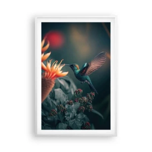 Poster in white frmae - Really Colourful Life - 61x91 cm