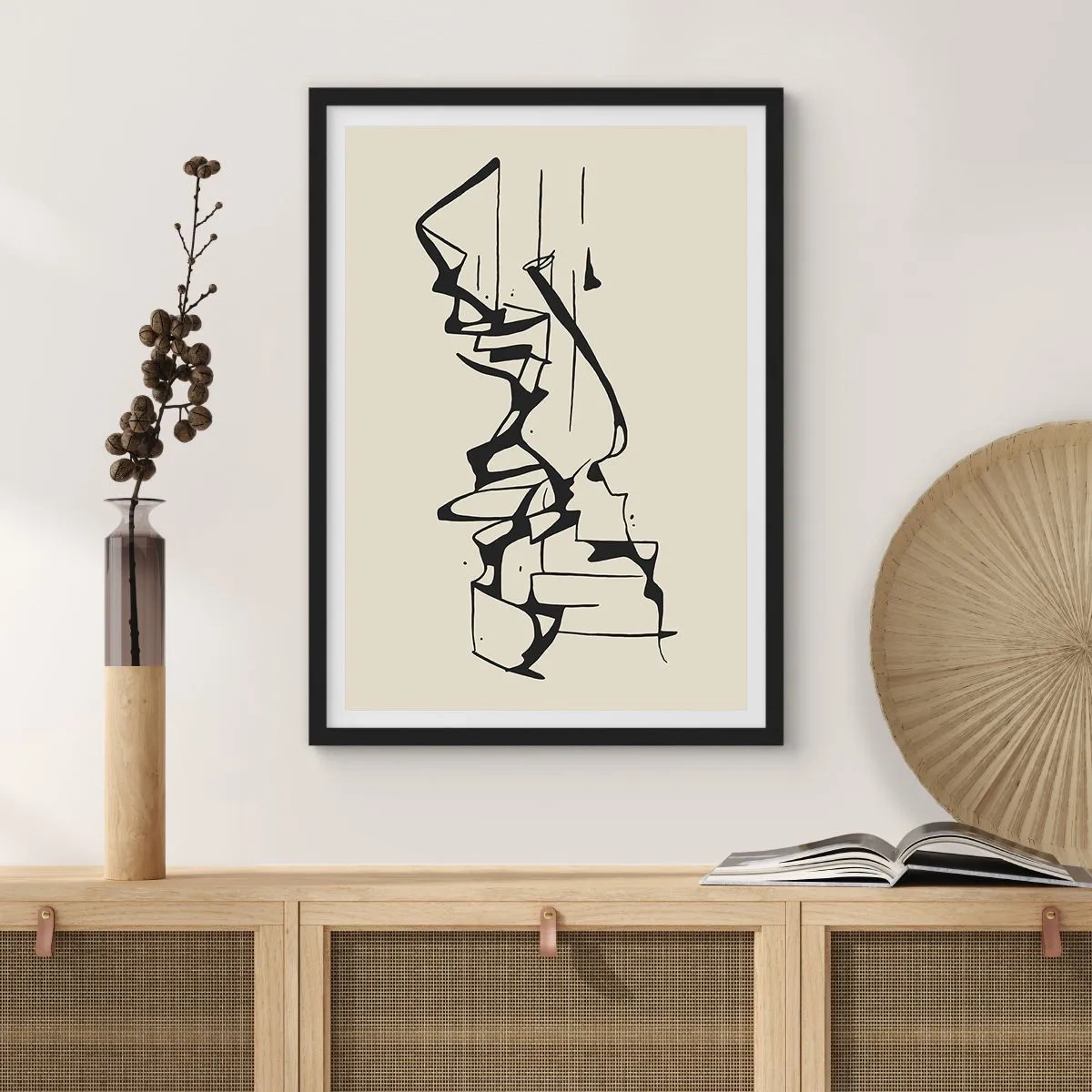 Poster in black frame - Maybe Landscape - 40x50 cm