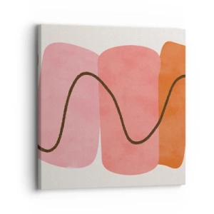 Canvas picture - Gentle Movement of forms - 30x30 cm
