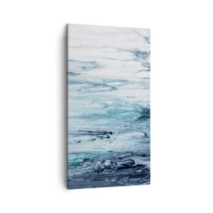 Canvas picture - Blue Icicles - 45x80 cm