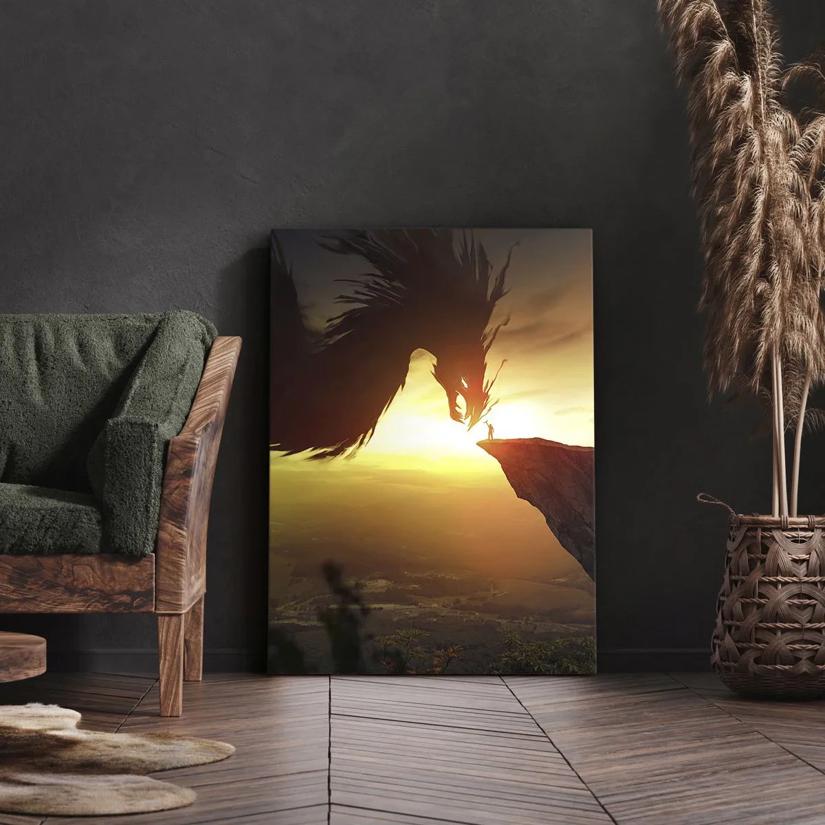 Canvas picture - Dragon Slayer - 65x120 cm