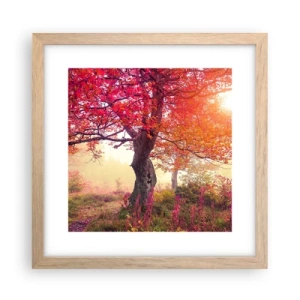 Poster in light oak frame - In Full Bloom - 30x30 cm