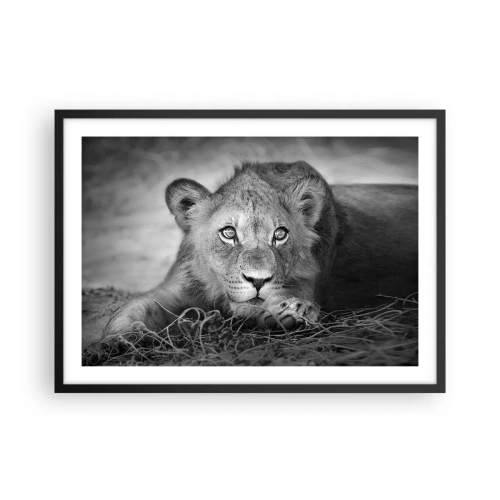 Poster in black frame - Royal Puppy - 70x50 cm
