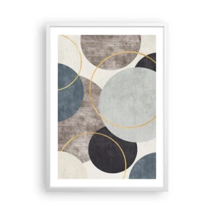 Poster in white frmae - Wheel after Wheel - 50x70 cm