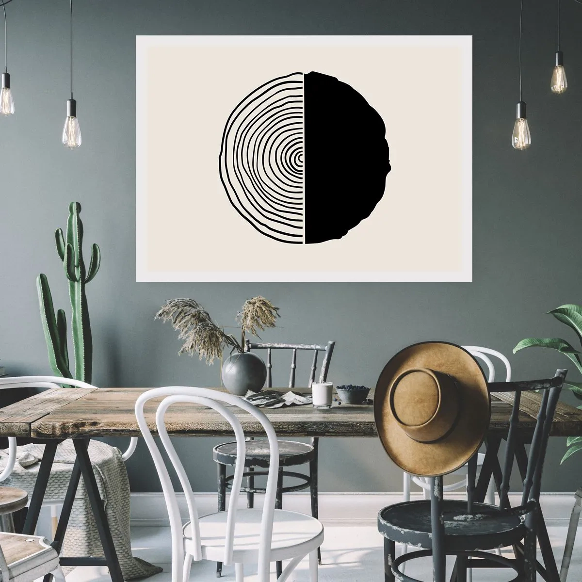 Poster - Half-half - 100x70 cm