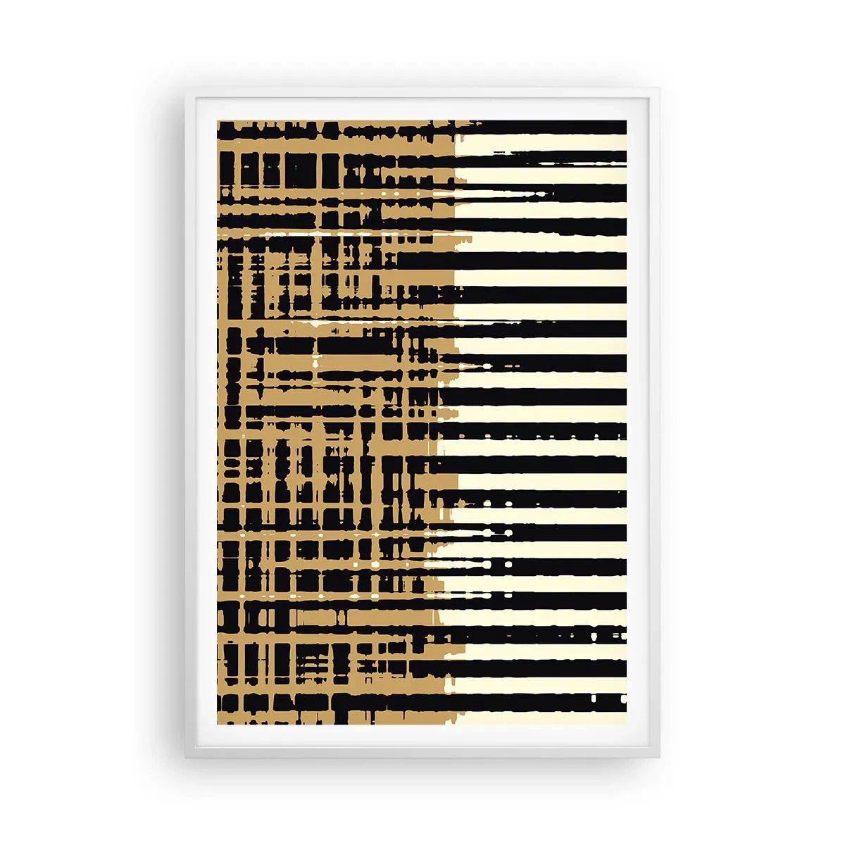 Poster in white frmae - Architectural Abstract - 70x100 cm