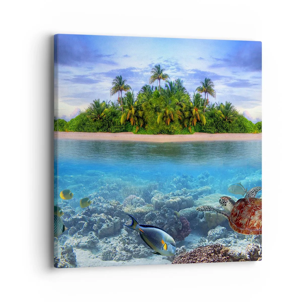 Canvas picture - Heavenly Island Invites You - 40x40 cm