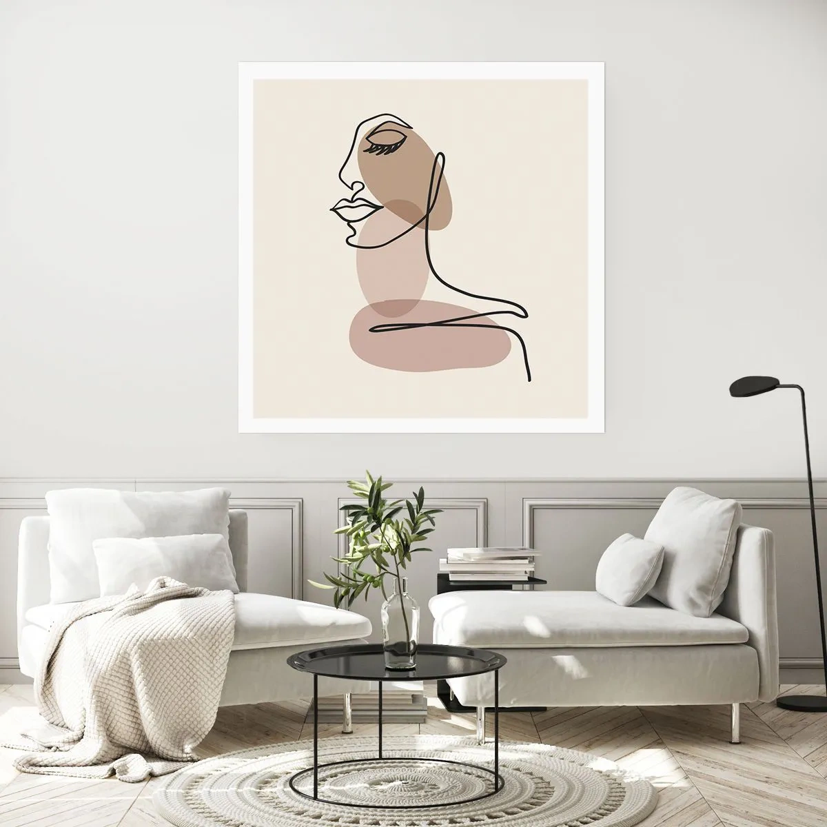 Poster - Listening to Herself - 30x30 cm