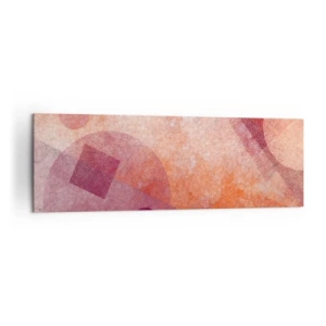 Canvas picture - Geometrical Transformation in Pink - 160x50 cm